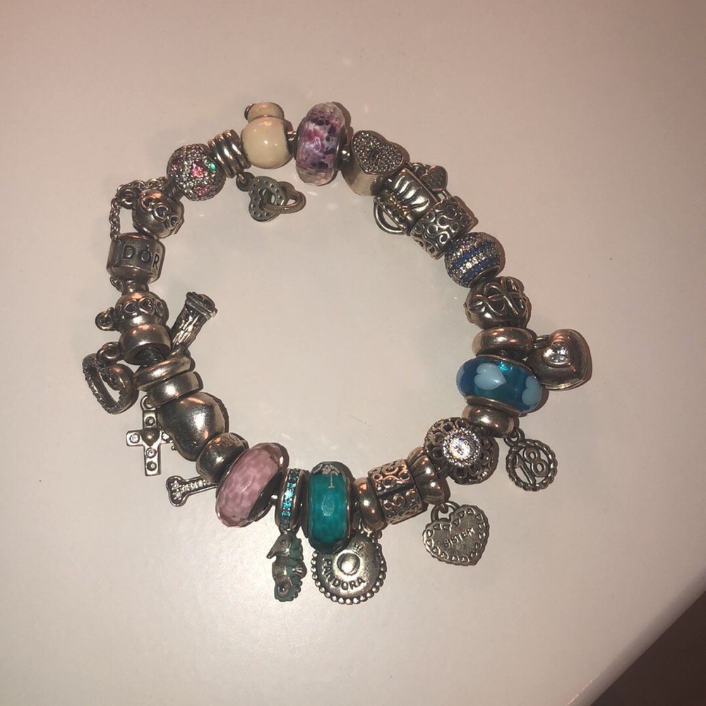 Pandora bracelet barely worn. Will take best price